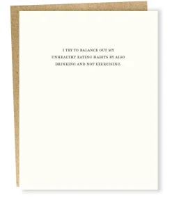 Fashion Betsy & Iya Balance Out My Unhealthy Habits Card