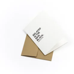 Sale Betsy & Iya Belated is the New Black Birthday Card