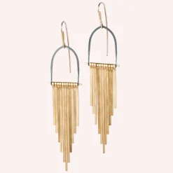 Online Betsy & Iya Brass Celestial Earrings