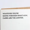 New Betsy & Iya Carbs are the Answer Card