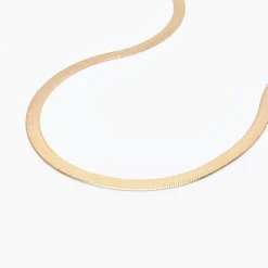 New Betsy & Iya Classic Herringbone Chain Necklace