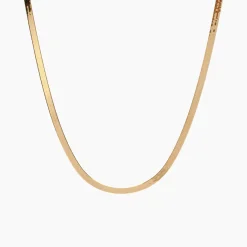 New Betsy & Iya Classic Herringbone Chain Necklace