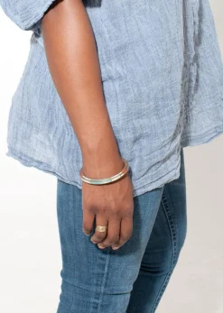 New Betsy & Iya Dalia Multicolor Bronze Bangle