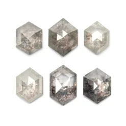 Fashion Betsy & Iya Dea Ring - Hexagon Salt & Pepper Diamond Ring