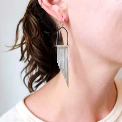 Online Betsy & Iya Demimonde Silver Celestial Earrings