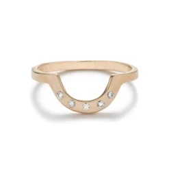 Discount Betsy & Iya Earth Diamond Cor Ring - White Diamonds