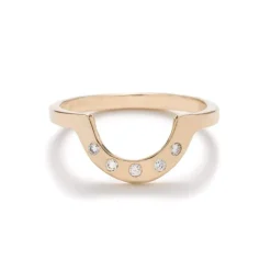 Discount Betsy & Iya Earth Diamond Cor Ring - White Diamonds