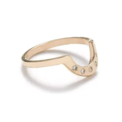Discount Betsy & Iya Earth Diamond Cor Ring - White Diamonds