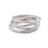 Best Betsy & Iya Faceted Sterling Silver stacker ring