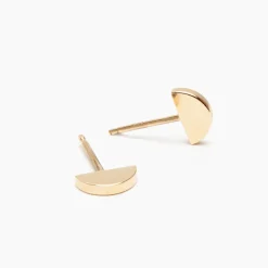 Hot Betsy & Iya Half Moon Stud Earrings