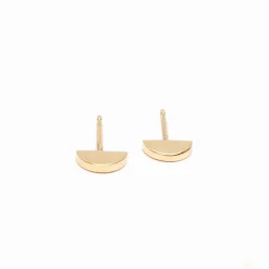 Hot Betsy & Iya Half Moon Stud Earrings