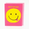 Online Betsy & Iya Happy Birthday Smiley Card