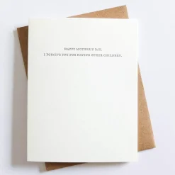 Clearance Betsy & Iya I Forgive you for Having Other Children Mother's Day Card