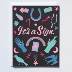 Hot Betsy & Iya It's a Sign Notecard