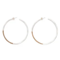 Outlet Betsy & Iya Koa hoop earrings - Large