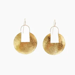 Fashion Betsy & Iya Large Medallion Earrings