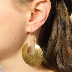 Fashion Betsy & Iya Large Medallion Earrings