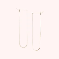 Sale Betsy & Iya Large U-Shaped Hoop Earrings