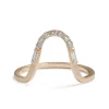 Clearance Betsy & Iya Levo 14k Gold Diamond Stacking Ring