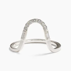 Clearance Betsy & Iya Levo 14k Gold Diamond Stacking Ring