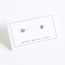 Sale Betsy & Iya Mini Semi Oval Earrings