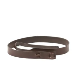 Fashion Betsy & Iya Muse Simple Buckleless Brown Leather Belt - 1
