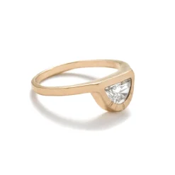 Online Betsy & Iya Omnia Ring - Half-Moon Diamond in 14k Gold