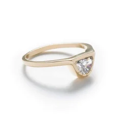 Online Betsy & Iya Omnia Ring - Half-Moon Diamond in 14k Gold