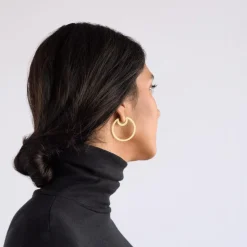 Fashion Betsy & Iya Recast Bombona hoop earrings - Small