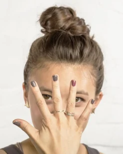 Hot Betsy & Iya Recast Faceted Sterling Silver stacker ring