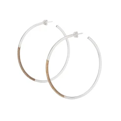 Best Betsy & Iya Recast Koa hoop earrings - Large