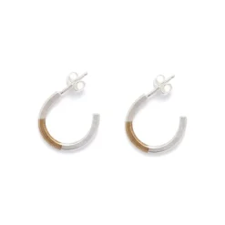 Online Betsy & Iya Recast Koa hoop earrings - Mini