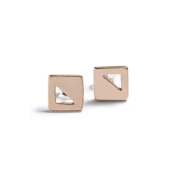 Discount Betsy & Iya Recast Mini Square stud earrings