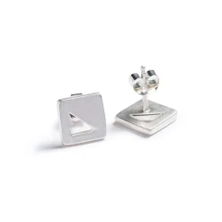 Discount Betsy & Iya Recast Mini Square stud earrings