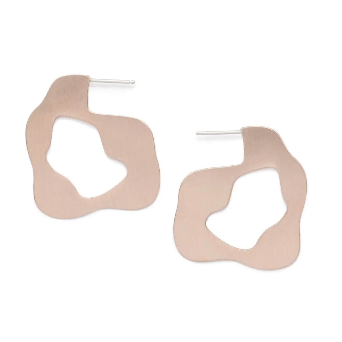 Clearance Betsy & Iya Recast Renna hoop earrings