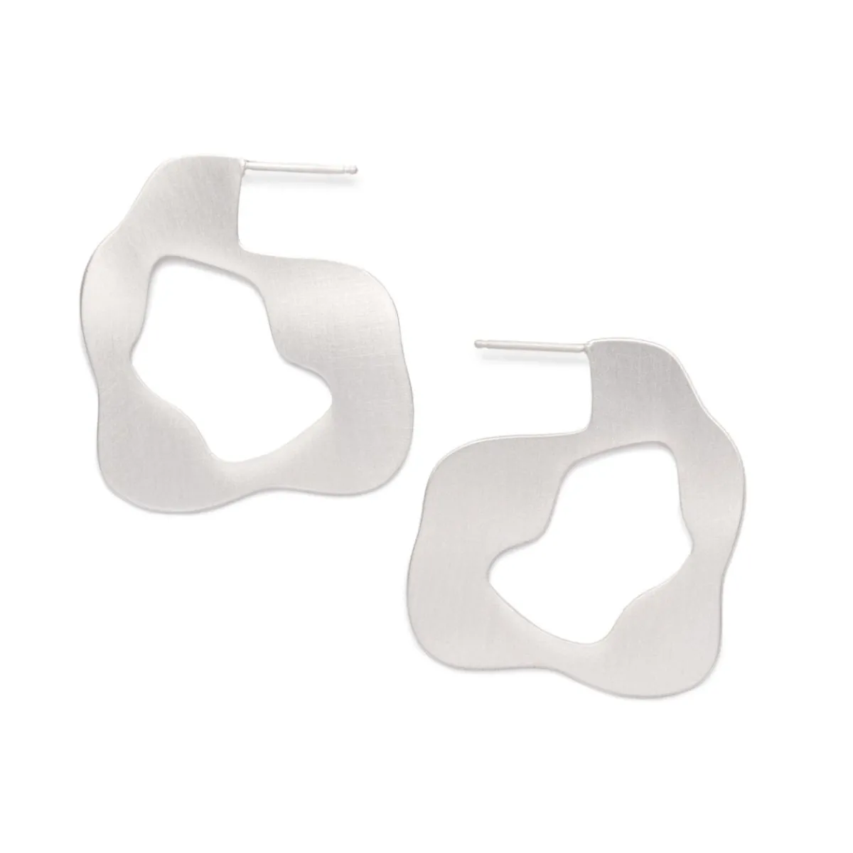 Clearance Betsy & Iya Recast Renna hoop earrings