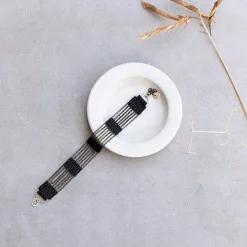Discount Betsy & Iya Silo Bracelet in Black