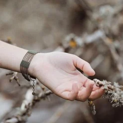 Hot Betsy & Iya Silo Bracelet in Moss Green
