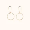 Fashion Betsy & Iya Single Circle Earrings in Gold