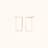 Outlet Betsy & Iya Small Rectangle Hoop Earrings