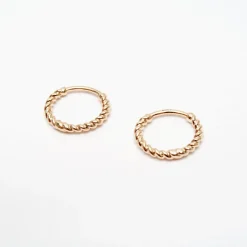 Best Betsy & Iya Small Rope Hinged Hoop Earrings