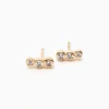 Sale Betsy & Iya Three Stone Climber Stud Earrings