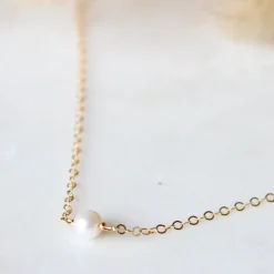 Sale Betsy & Iya Tiny Freshwater Pearl Necklace