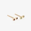 Fashion Betsy & Iya Two Stone Bar Stud Earrings